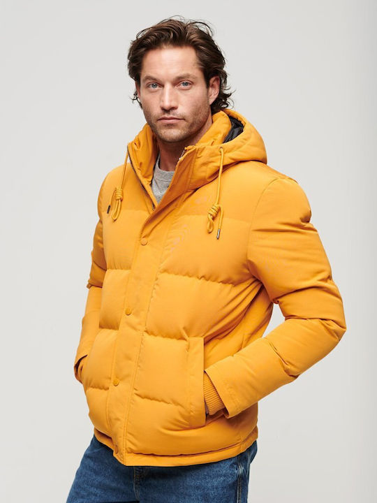 Everest Short Winter Jacket Puffer Yellow