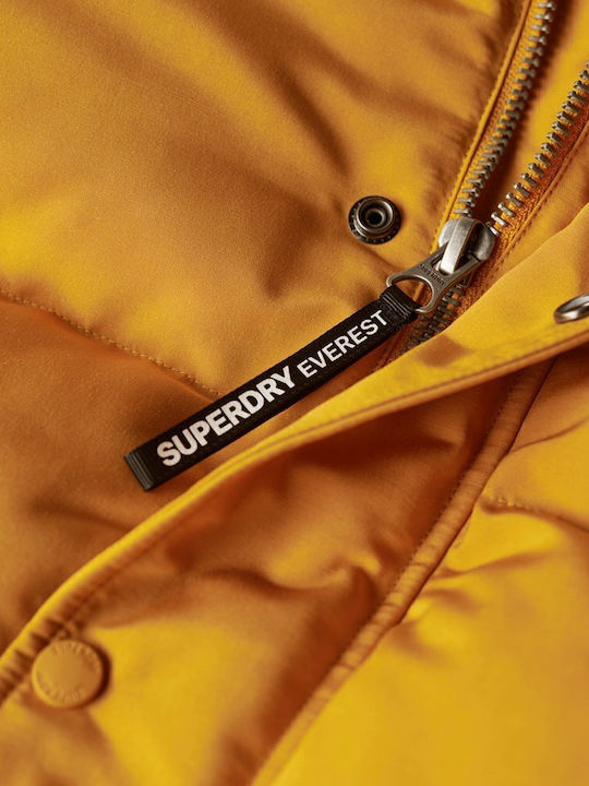 Everest Short Winter Jacket Puffer Yellow