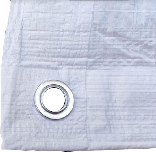 Dalimond Plw120 Αδιάβροχος Μουσαμάς 120gr/m² 10x8μ. Ελαφρού Τύπου Λευκός
