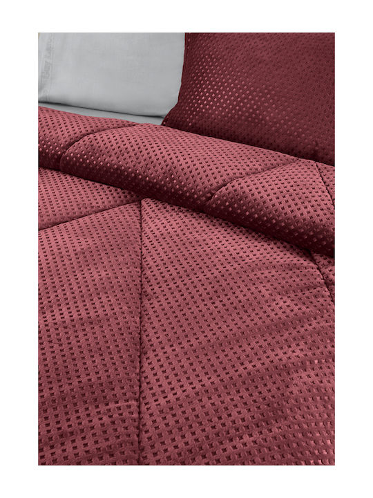 Guy Laroche Duvet Cover Queen 220x240cm Ultrasoft Pronto Wine