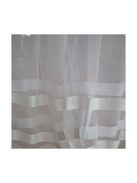 Saray Home Window Curtain with Pencil Pleat White 280x140cm