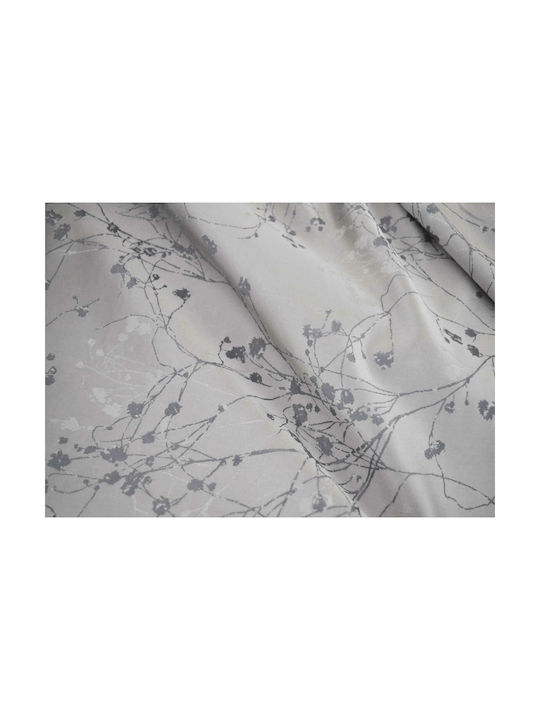Saray Home Vorhang mit Bleistiftfalten Blossom Grau 220x280cm