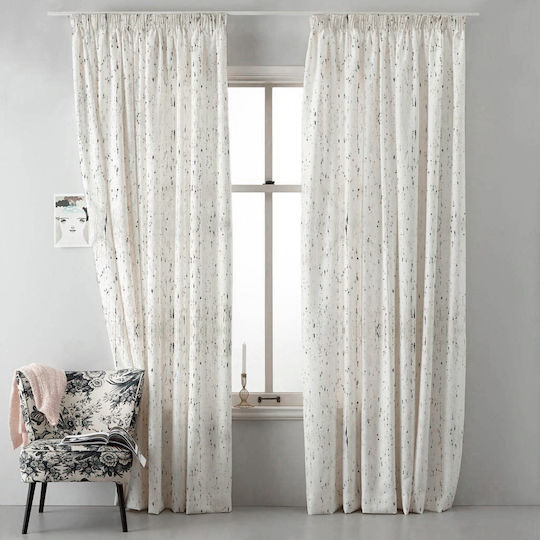 Saray Home Perdea cu Coafură Neagră KE 1513 220x280cm