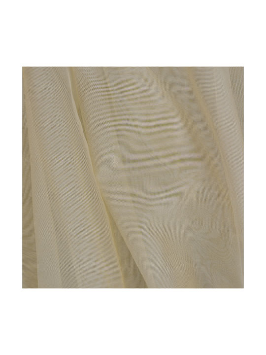 Saray Home Κουρτίνα με Τρέσα Μπεζ 140x280εκ.