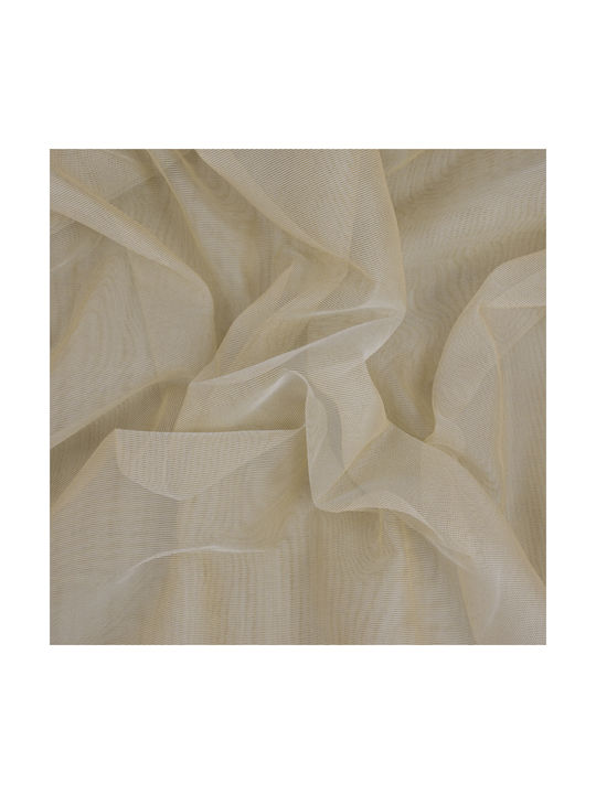 Saray Home Κουρτίνα με Τρέσα Μπεζ 140x280εκ.