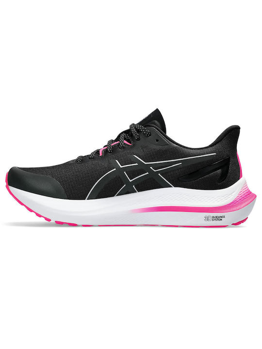 ASICS Gt-2000 12 Lite-show Women's Running Sport Shoes Blk / Pnk