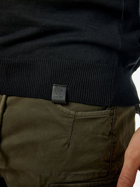 Langarm-Pullover Schwarz