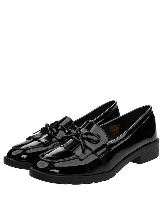 Mia Women's Synthetic Leather Moccasins Black