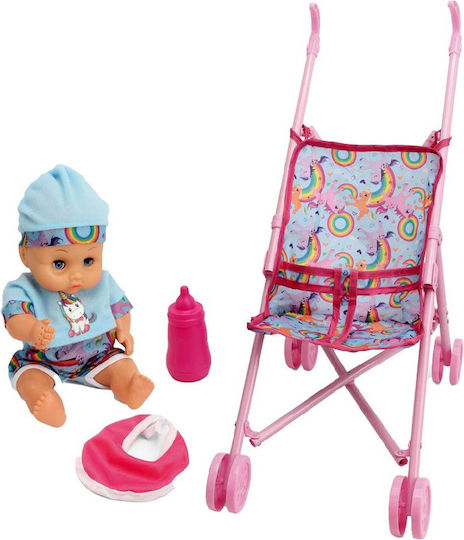 Luna Set Papușă Bebe Pentru 3+ Ani 30 Cm