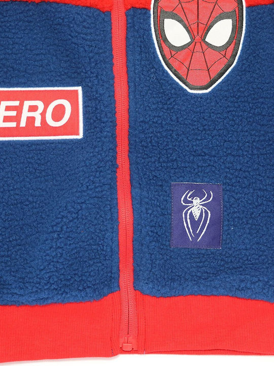 Kids Cardigan Fleece Blue