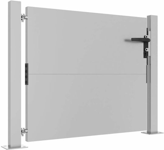 vidaXL Metal Fence Gate in Brown Color 1.05m x 80cm