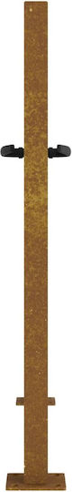 vidaXL Metal Fence Gate in Brown Color 1.05m x 80cm