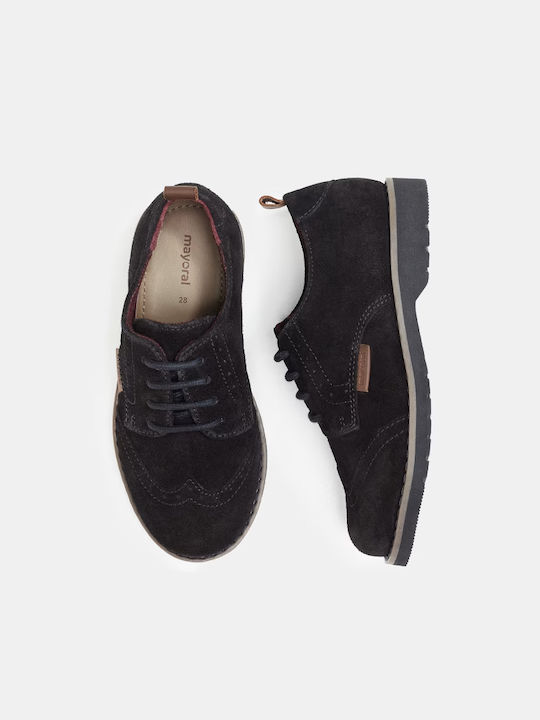 Mayoral Boys Leather Moccasins with Laces Black