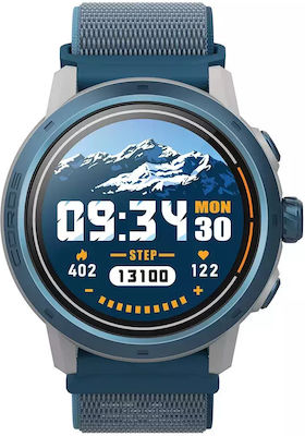 Coros Apex2 Pro Aluminium 47mm Waterproof Smartwatch with Heart Rate Monitor (Blue)