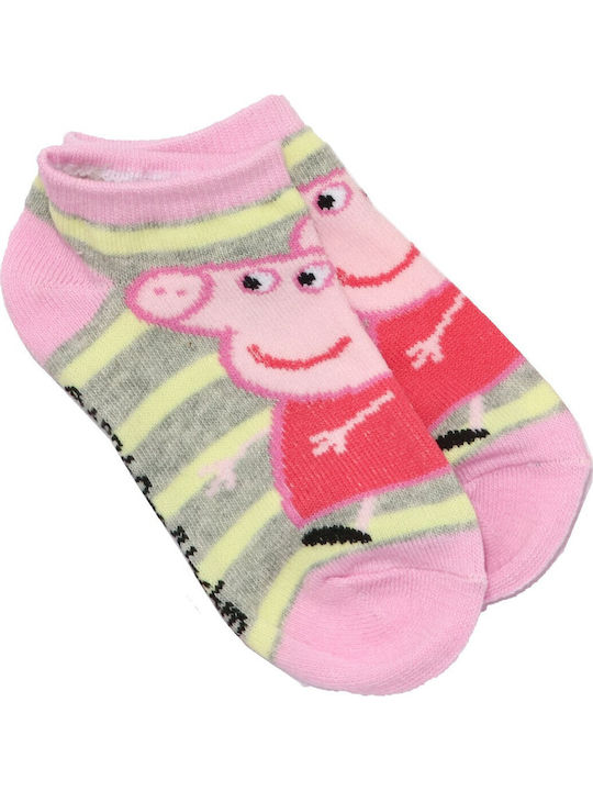 Peppa Pig Παιδικά Σοσόνια Πολύχρωμα 3 Ζευγάρια