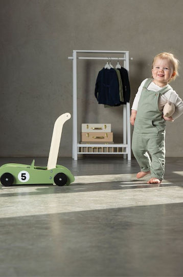 Jabadabado Teddy Baby Push Walker for 12+ Months Green