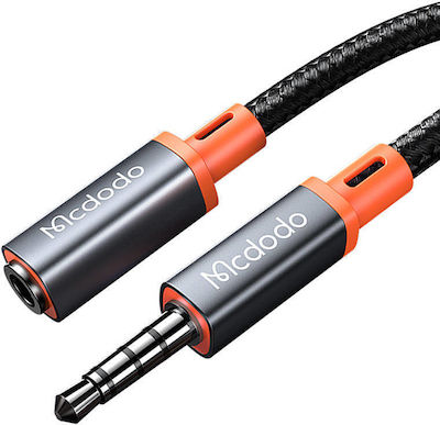 Mcdodo Καλώδιο TRRS 3.5mm male - 3.5mm female Μαύρο 1.2m (CA-0800)