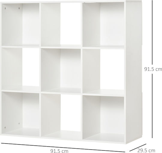 Βιβλιοθήκη Λευκή 91.5x29.5x91.5εκ.