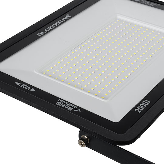 GloboStar Atlas Wasserdicht LED Flutlicht 200W Kaltweiß 6000K IP67