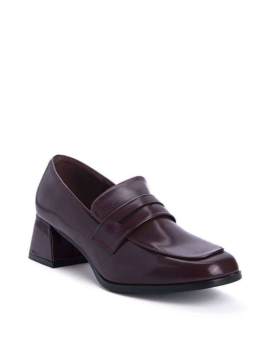 Keep Fred Ascunse Pantofi cu toc din Lăcuit Burgundy