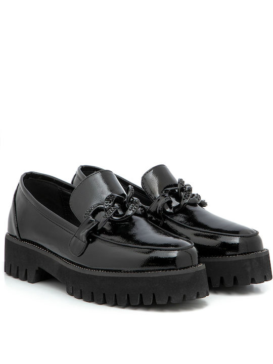 Exe Women's Loafers in Black Color