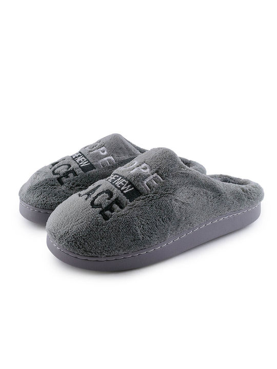 Love4shoes Winter Damen Hausschuhe in Gray Farbe