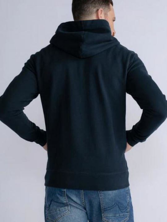 Petrol Industries Men's Sweatshirt Jacket with Hood Navy Blue