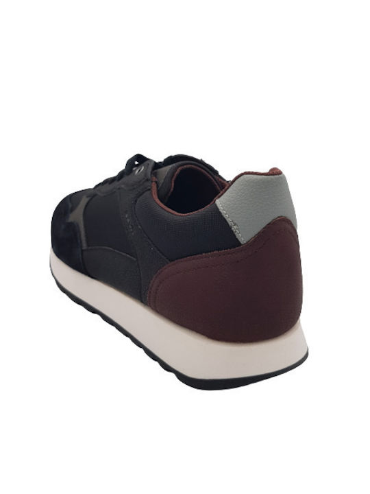 Geox Vicenda Bărbați Anatomici Sneakers Negre