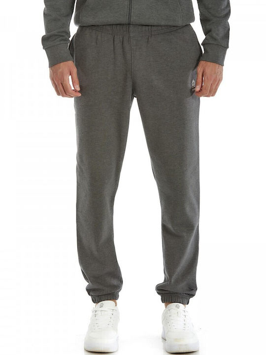 Admiral Men's Fleece Sweatpants with Rubber Gray