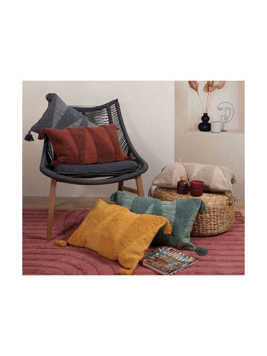 Nef-Nef Homeware Sofa Cushion Adam from 100% Cotton Mustard 35x55cm.