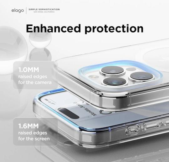 Elago Magsafe Hybrid Clear Back Cover Σιλικόνης 1.2mm Διάφανο (iPhone 15 Pro)