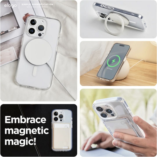 Elago Magsafe Hybrid Clear Back Cover Σιλικόνης 1.2mm Διάφανο (iPhone 15 Pro)