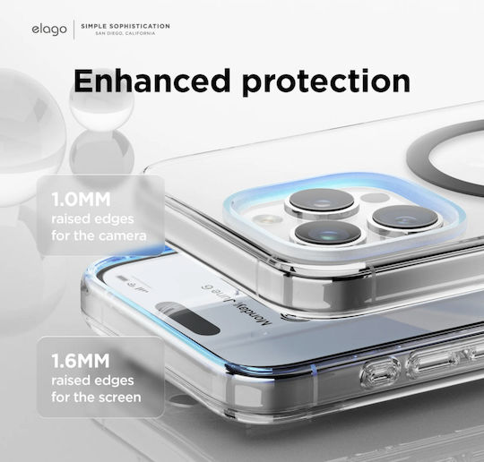 Elago Magsafe Hybrid Clear Back Cover Διάφανο (iPhone 15 Pro)