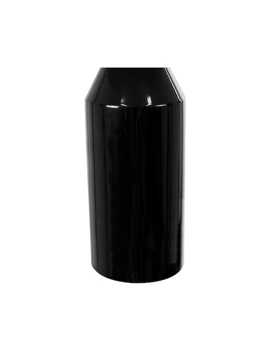GloboStar Metal Table Lamp for Socket E27 with Black Shade and Base