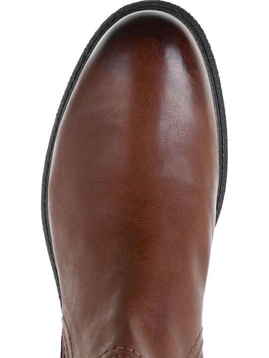 Maywood Leder Tabac Braun Chelsea Stiefeletten