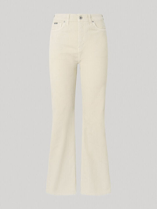 'willa' Women's Fabric Trousers White