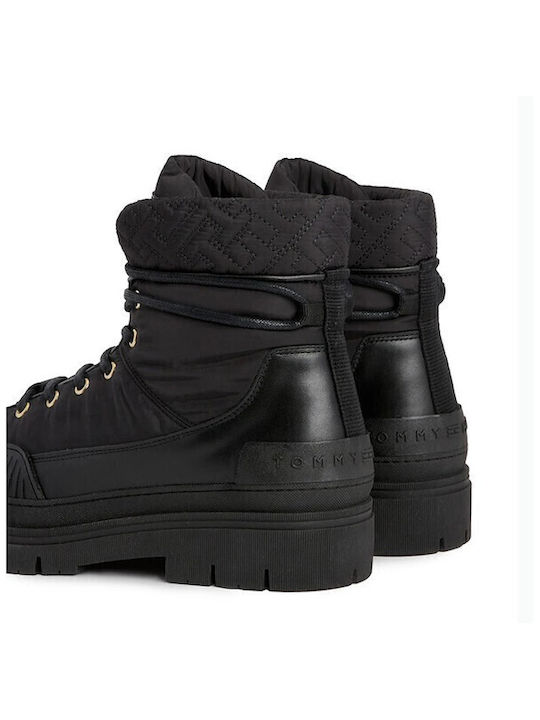 Leather Women's Ankle Boots Black