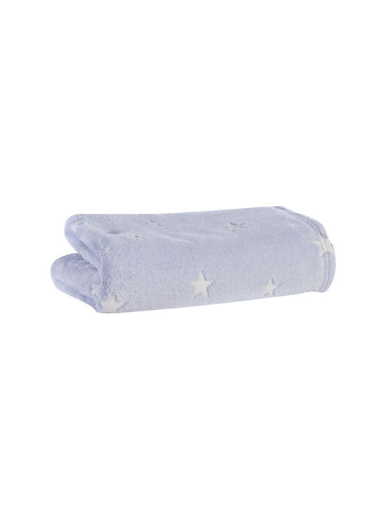 Nef-Nef Homeware Blanket Cot Interstellar Fleece Gray 110x150cm