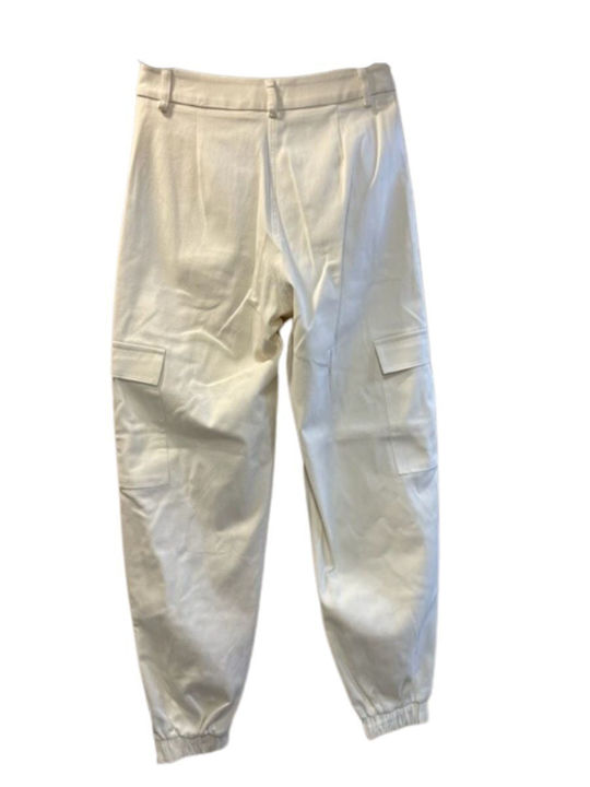Dama Tesatura Pantaloni Alb