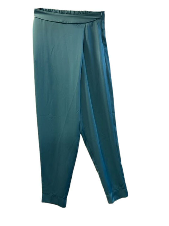 Damen Stoff Hose Blau