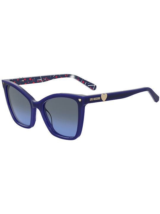 Moschino Women's Sunglasses with Blue Plastic Frame MOL045/S PJP/GB