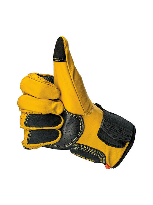 Biltwell Borrego Winter Men's Motorcycle Gloves Gold