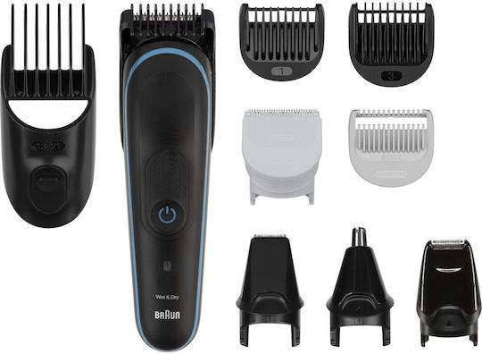 Braun All-in-one Style Rechargeable Hair Clipper Black/Blue MGK5445