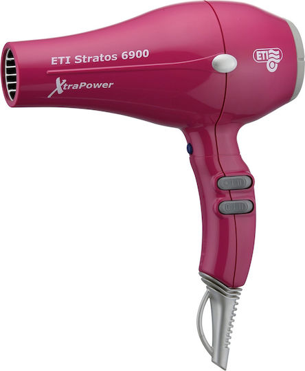 Eti Stratos 6900 Xtra Power Ionic Επαγγελματικό Πιστολάκι Μαλλιών με Φυσούνα 2500W Φούξια