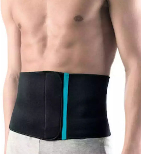 Actius ACN601 Ζώνη Μέσης Neoprene με Μπανέλες σε Μαύρο χρώμα