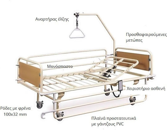 Orthokinisi KN 301 Econ Μονόσπαστο Ηλεκτρικό Μονόσπαστο Νοσοκομειακό Κρεβάτι