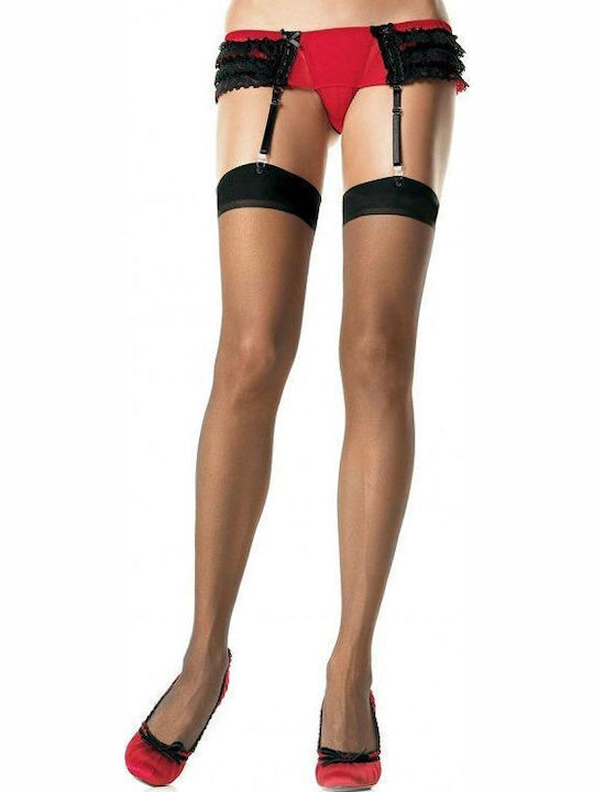 Leg Avenue Sheer Stockings Sexy Κάλτσες Μαύρες