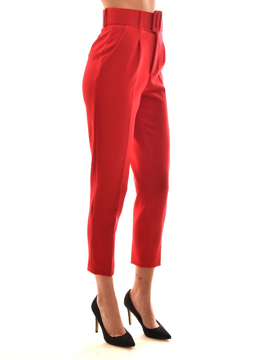 Twenty 29 Women's Crepe Trousers Red