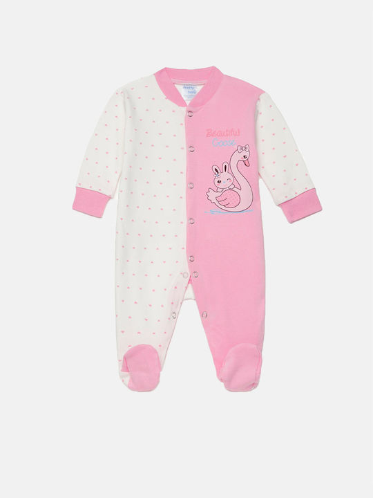 Eleten Baby Bodysuit Set Pink