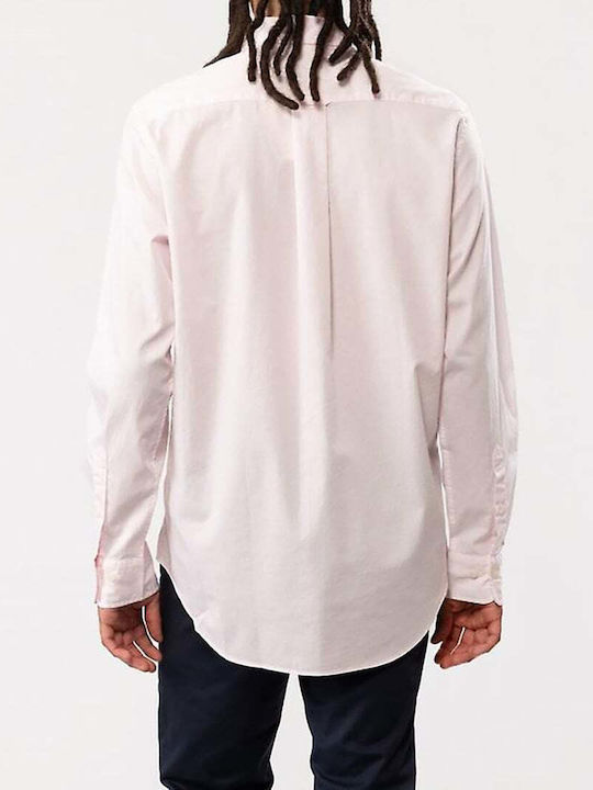 Gant Men's Shirt Long Sleeve Pink